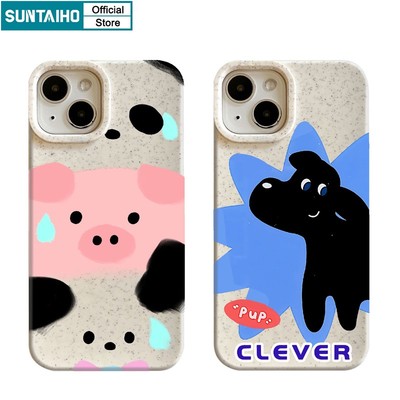 Suntaiho Ốp Điện Thoại TPU Silicon Mềm Họa Tiết Động Vật Hoạt Hình Cho Iphone 15 14 12 13 11 Pro Max IP 7 8 Plus Iphon X Xs XR Xs Max
