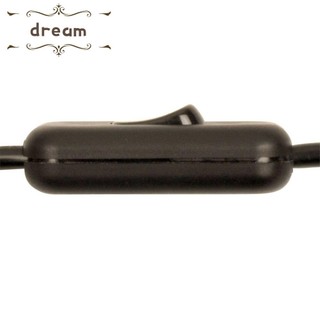 In Line Switch Bedside Lamp Switch ON OFF Plastic Table Side Lamp 2A Durable