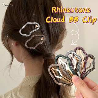 Kẹp tóc đính đá hình đám mây / ngôi sao cỡ lớn thời trang cho nữ y2k