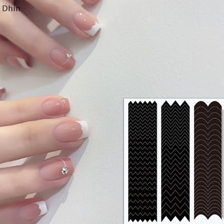 [Dhin] Miếng Dán Dẫn Đầu Móng Tay Kiểu Pháp Gợn Sóng Diy