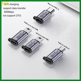 Đầu chuyển đổi niki usb-c sang micro usb mini type c 480mbps