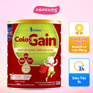 Sữa Colos Gain 1+ 800g (1 - 10 tuổi)