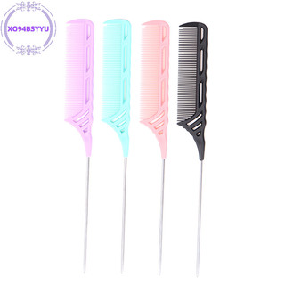 Xo94bsyyu nữ dài đuôi chuột lược xương đầu sắc nét bím tóc chia lược parg lược chải tóc vn