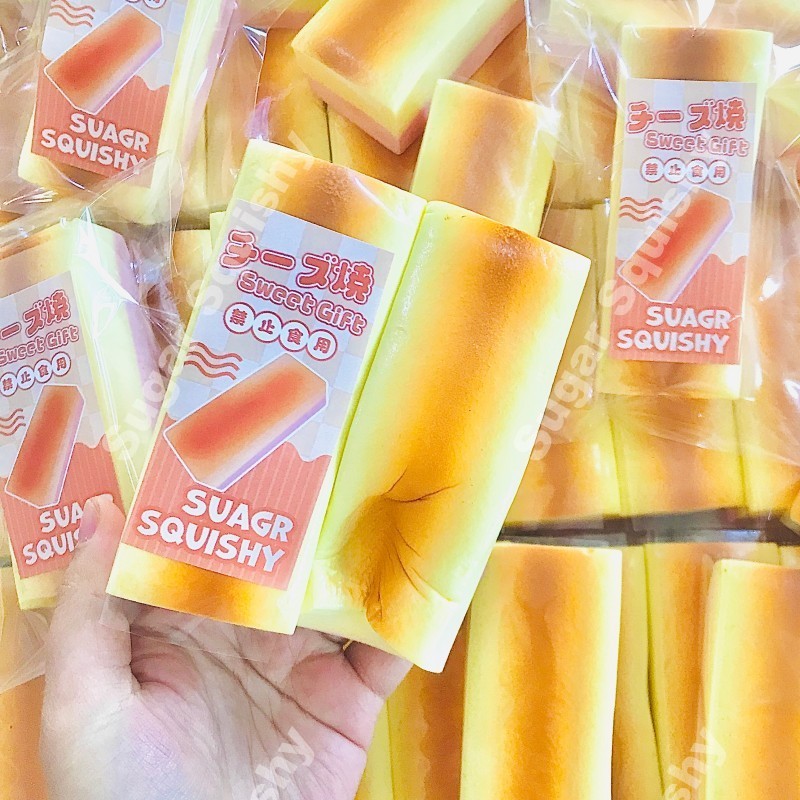 Sugar Squishy Khối phô mai hai lớp Squishy Squishy Squishy tăng chậm