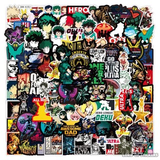  Set 100 Miếng Dán My Hero Academia Sticker Hình Nhân Vật Truyện Tranh Anime Manga Trang Trí Mũ Bảo Hiểm Ván Trượt Vali 