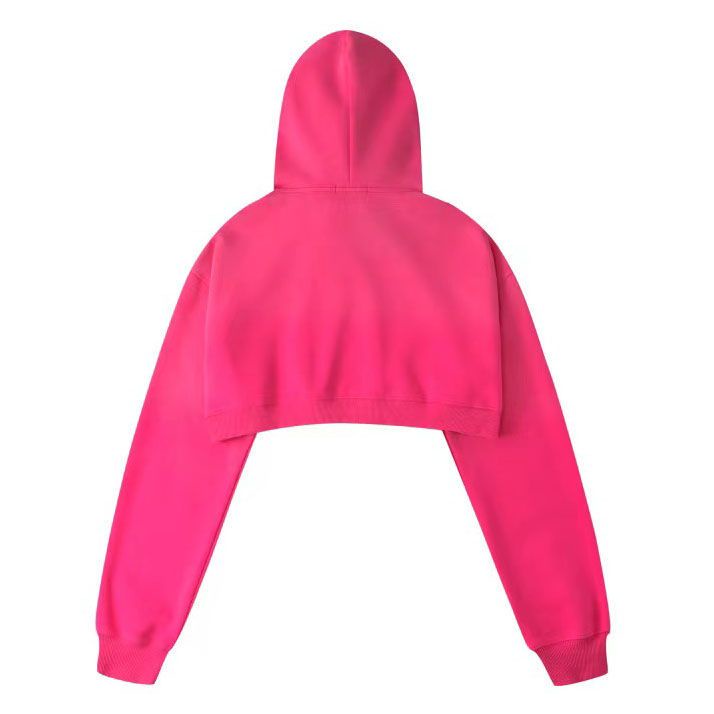 Áo Hoodie Lửng Tay Dài In Chữ Ba Chiều Phong Cách Hàn Quốc Thời Trang 2023 Dành Cho Bạn Gái
