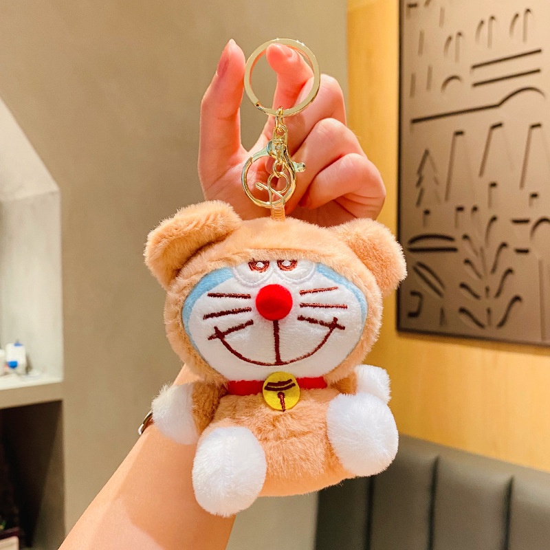 Hoạt Hình Móc Khóa Hình doraemon Nhồi Bông Đáng Yêu