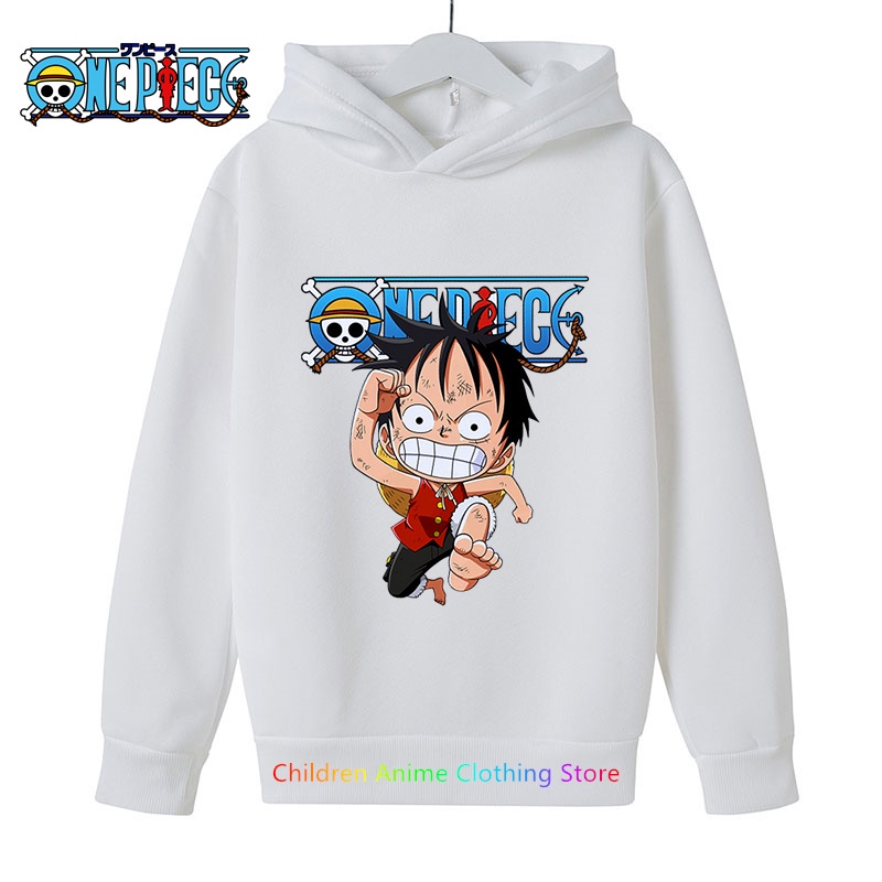 Áo hoodie In Hình luffy one piece Thời Trang Mùa Thu 2023 Dành Cho Trẻ Em