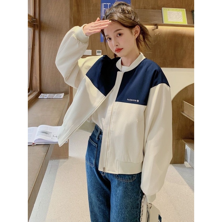 Áo Khoác Bóng Chày Màu Sắc Thời Trang Cho Nữ