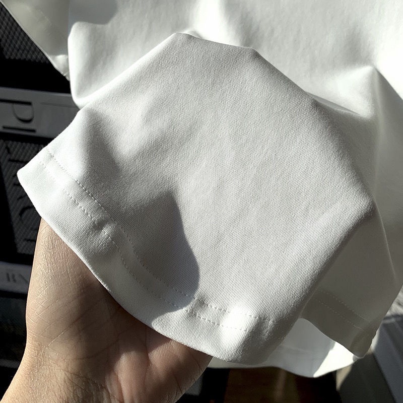 Áo Thun cotton Ngắn Tay Cổ Chữ v Thiết Kế Mới Mùa Hè Cho Nữ