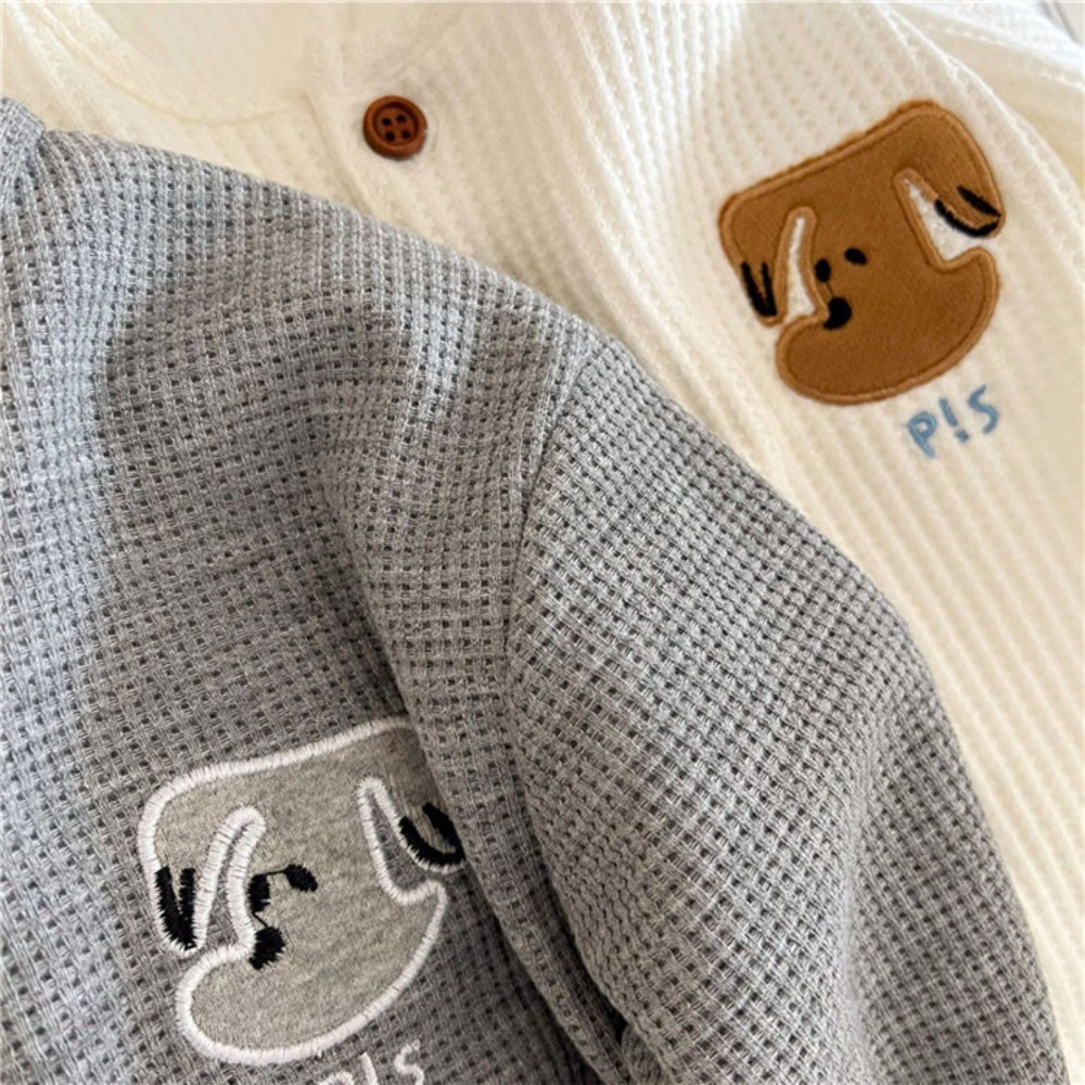 Áo sweater Tay Dài Cổ Tròn Thêu Họa Tiết Hoạt Hình Thời Trang Xuân Thu 2023 Cho Bé Trai Và Gái