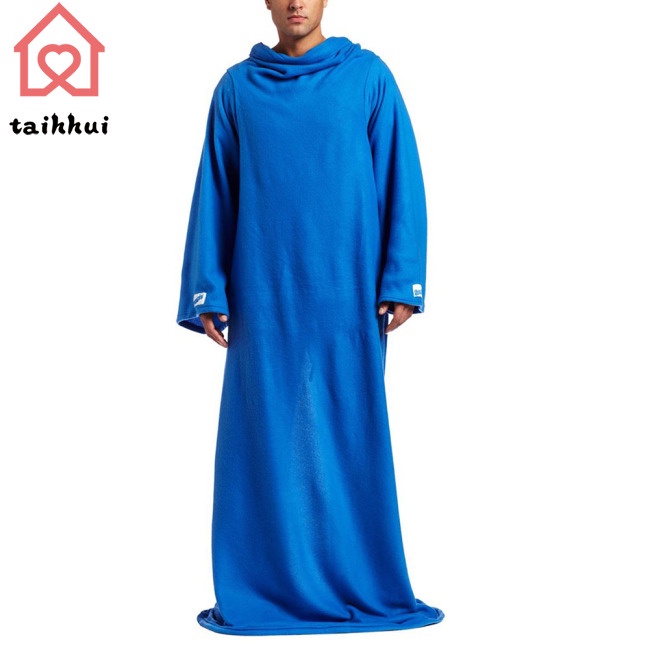 Chăn Lông Giữ Ấm Dài Tay 180cm Có Thể Giặt Máy Chuyên Dùng Cho Nam Và Nữ