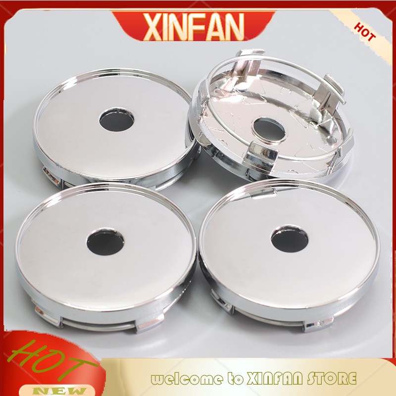 Set 4 Nắp Đậy Trục Bánh Xe Hơi 60mm  56mm / 56.5mm Thay Thế Chuyên Dụng