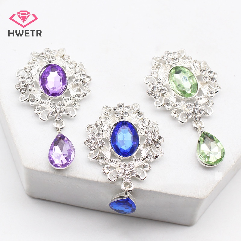 Trâm Cài Áo Hình Giọt Nước Bằng Hợp Kim acrylic 50 * 31mm