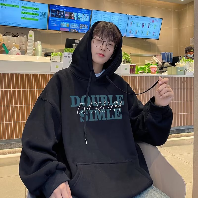 Áo Hoodie In Chữ Phong Cách Hàn Quốc Thời Trang Dành Cho Nam m-5xl
