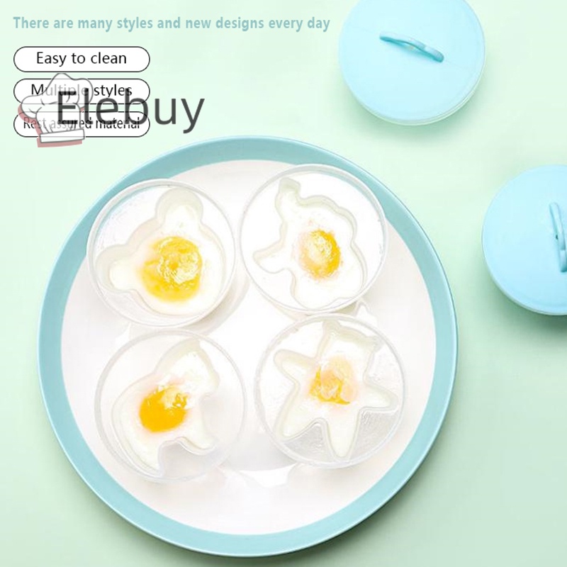 Khuôn Silicon Hấp Trứng Chịu Nhiệt Độ Cao Hình Hoạt Hình Có Nắp Đậy Cho Bé