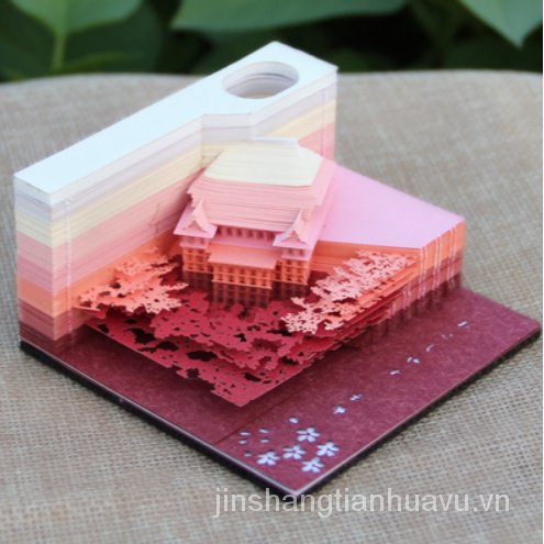 Giấy note Ghi Chú Họa Tiết Ngôi Nhà Cây 3d Sáng Tạo