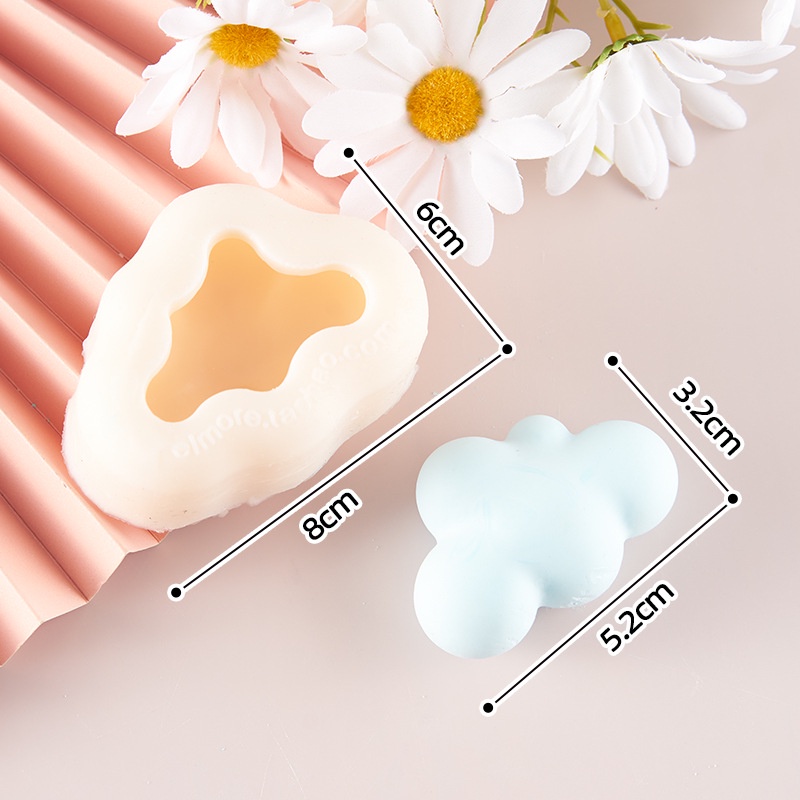 Khuôn Silicon Làm Bánh / Xà Phòng Hình Đám Mây Dễ Thương diy