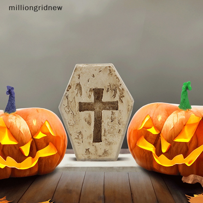 Tượng Ma Bí Ngô halloween mini Bằng Nhựa resin Dễ Thương Trang Trí Nhà Cửa mgn