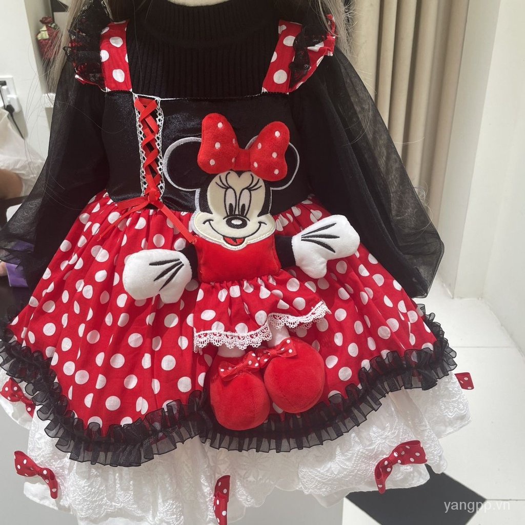Hàng Mới Về Đầm Công Chúa lolita Hai Dây Phong Cách Cổ Điển Thời Trang Mùa Thu Cho Bé Gái