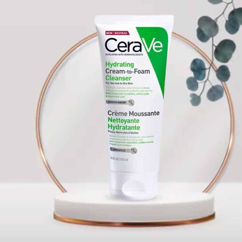 CeraVe 24h moisturizing amino acid foam facial cleanser