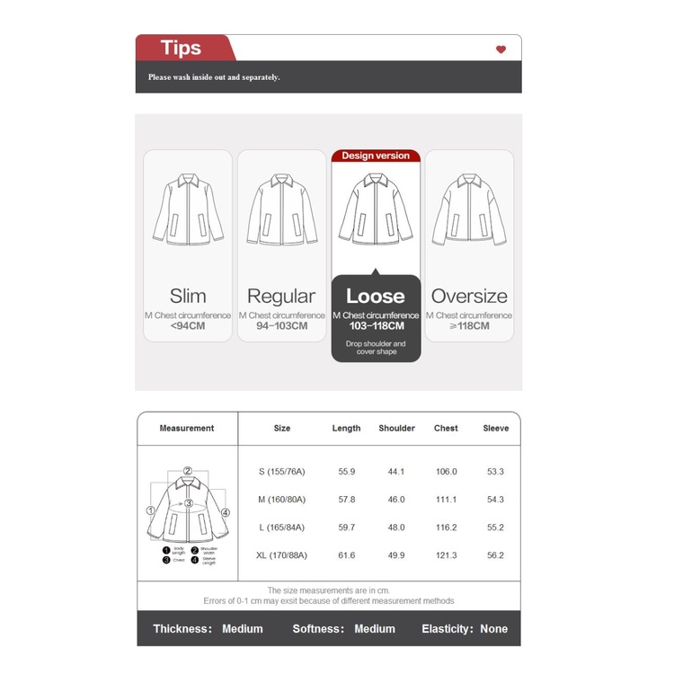 GIORDANO WOMEN Turn-down collar big pockets loose denim jacket 18373203