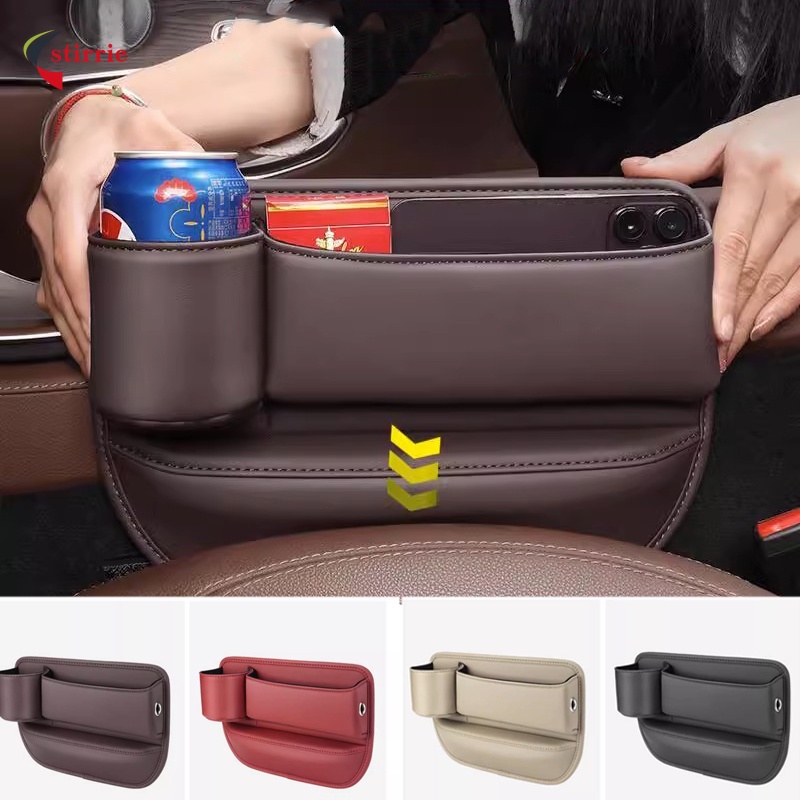 Pu Hộp Da Đựng Vật Dụng Để Khe Hở Ghế Ngồi Xe Hơi Giá Đỡ