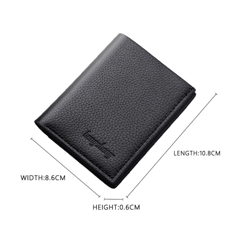 Ví Da pu Mềm Siêu Mỏng Nhỏ Gọn Cho Nam