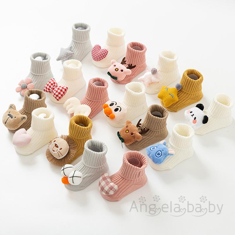 Hian- Tất cotton Giữ Ấm Họa Tiết Hoạt Hình 3d Cho Bé