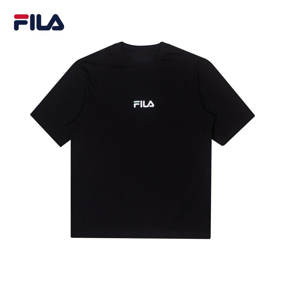 Áo Thun Oversize Tay Lỡ 250 gsm Fila Biella Italia, Áo Thun FILA Nam Nữ Unisex- ROYAL T&T