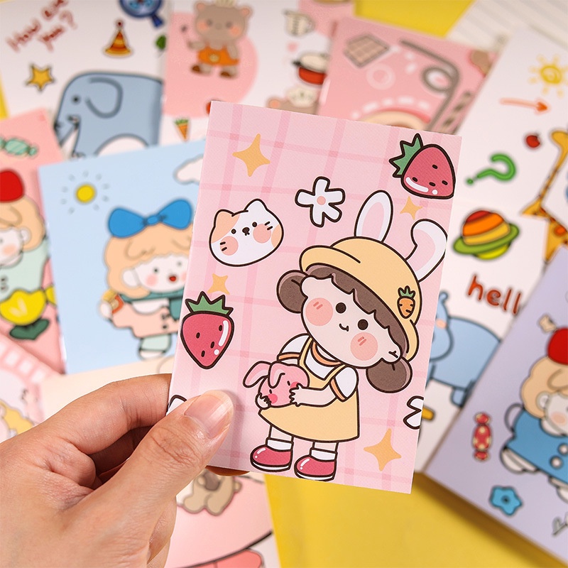 Aimilo - Số tay ghi chép cầm tay, số tay mini nhỏ hoạt hình dễ thương, đồ văn phòng phẩm cho bé