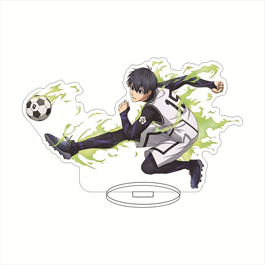 Mô hình Standee Blue Lock Soccer Series Acrylic Stand Isagi Yoichi Bachira Meguru Anime decor góc học tập để bàn 15cm