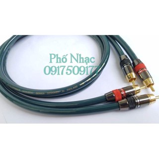 Cặp Dây tín hiệu AV cao cấp chống nhiễu 1 chiều/ Cặp dây AV hoa sen 4 đầu Jack Monster xịn - Phố Nhạc