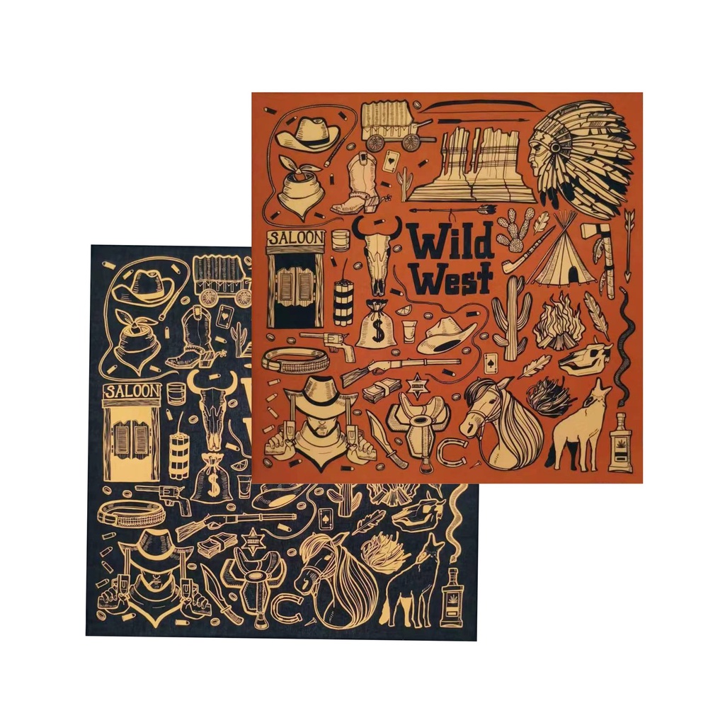 Khăn bandana cotton vintage - Khăn hoa văn thổ cẩm