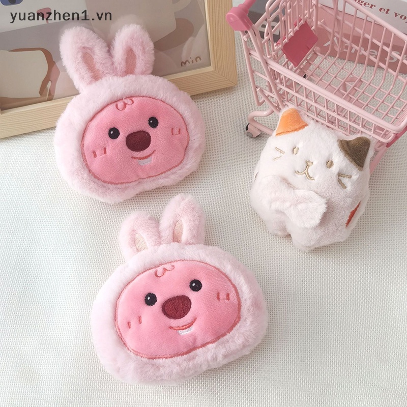 Móc Khóa Búp Bê Nhồi Bông Màu Hồng Đáng Yêu vn