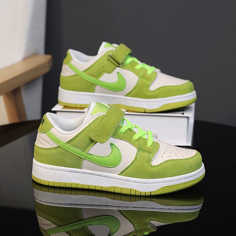 Giày Sneaker Aj Màu Trắng Đen Nhiều Màu Hình Gấu Trúc Mùa Hè Cho Học Sinh Tiểu Học