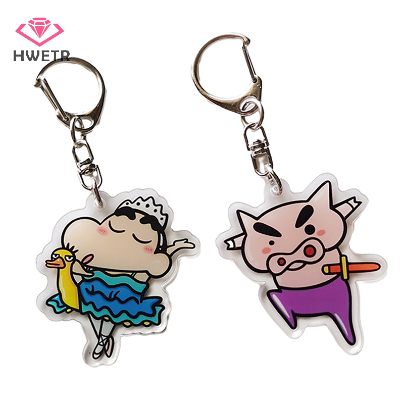 Móc Chìa Khóa Bằng acrylic Hình Cầu Hoạt Hình Dễ Thương Mới