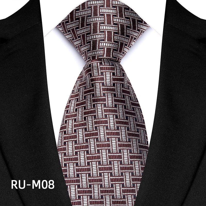 Cà Vạt 8cm Sọc Ca Rô Thời Trang Lịch Lãm Cho Nam