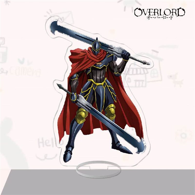 Mô hình Standee Anime Overlord Figure Ainz Ooal Gown Cosplay Acrylic mica trong anime chibi trưng bày