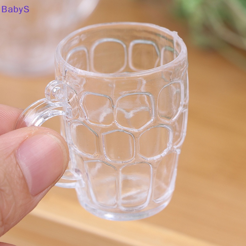 Set 5 Ly Nhựa Uống Rượu / Bia Mini Tỉ Lệ 1: 12 Trang Trí Nhà Búp Bê vn