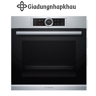 Lò nướng âm tủ bosch hbg675bs1 serie 8, dung tích 71l, công suất 3650w, thép không gỉ, nhập đức, giadungnhapkhau19