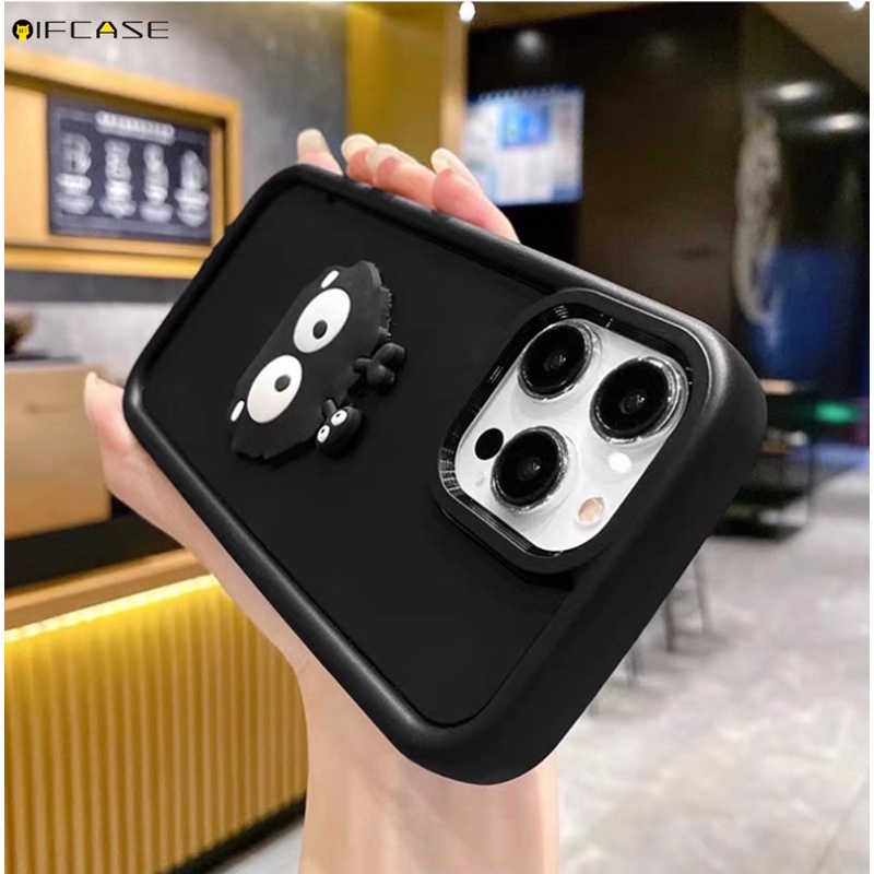 Ốp Điện Thoại Mềm Màu Trắng Đen Hình Bùi Nhùi 3d Cho oppo reno 7 5 pro lite 7z 6 4 se 5z 4z 5g r17 r15 f11