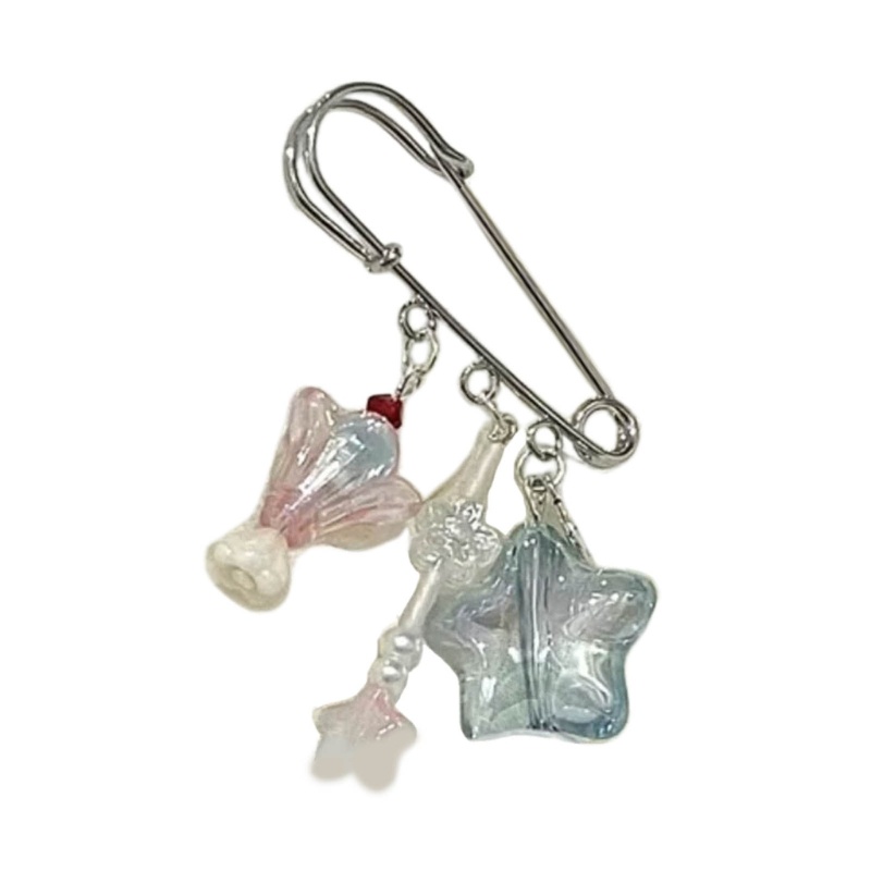 Ghim Cài Áo Hình Ngôi Sao Bằng Nhựa resin Dễ Thương