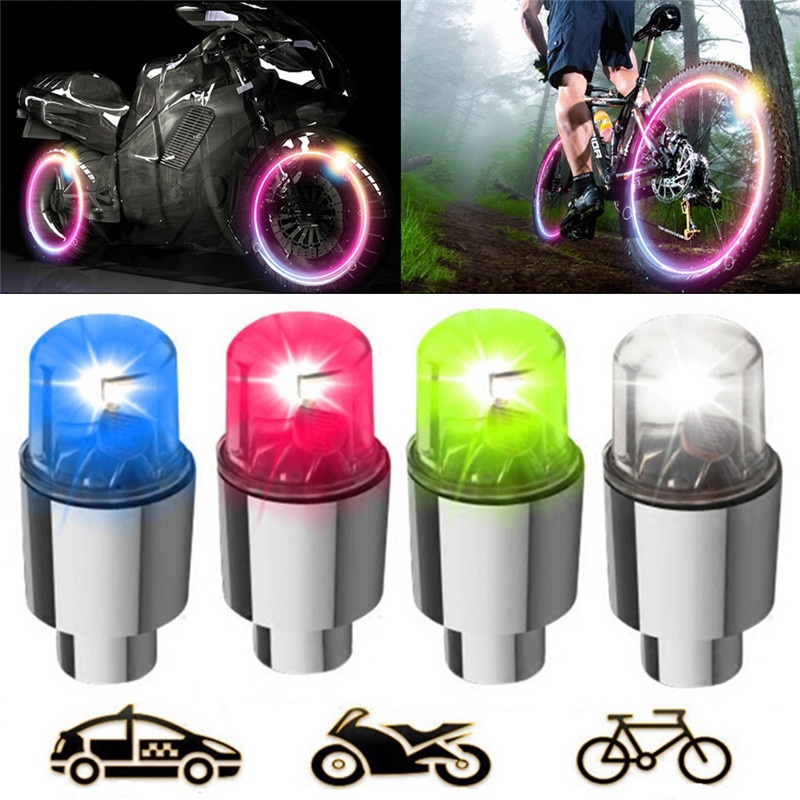 Bộ 2 Đèn led Gắn Van Bánh Xe Đạp / Xe Máy / Xe Hơi vn