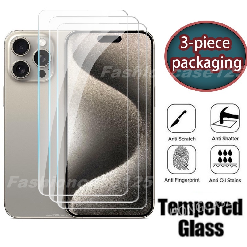 Kính Cường Lực 9h Bảo Vệ Màn Hình hd Trong Suốt 9h Cho iphone 15 pro max 14 13 iphone15pro 15pro 14p