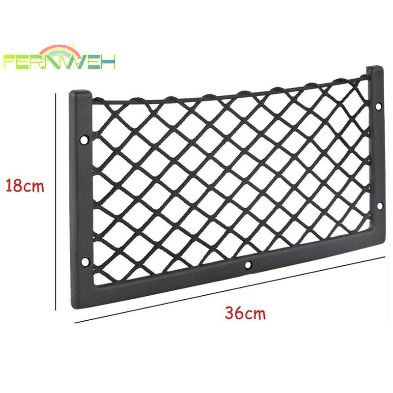 1 Túi Lưới Đựng Đồ Co Giãn Gắn Sau Lưng Ghế Ngồi Xe Hơi