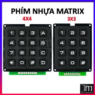Bàn Phím Công Nghiệp Ma Trận Nhựa Cứng 3x3 4x4 Keypad