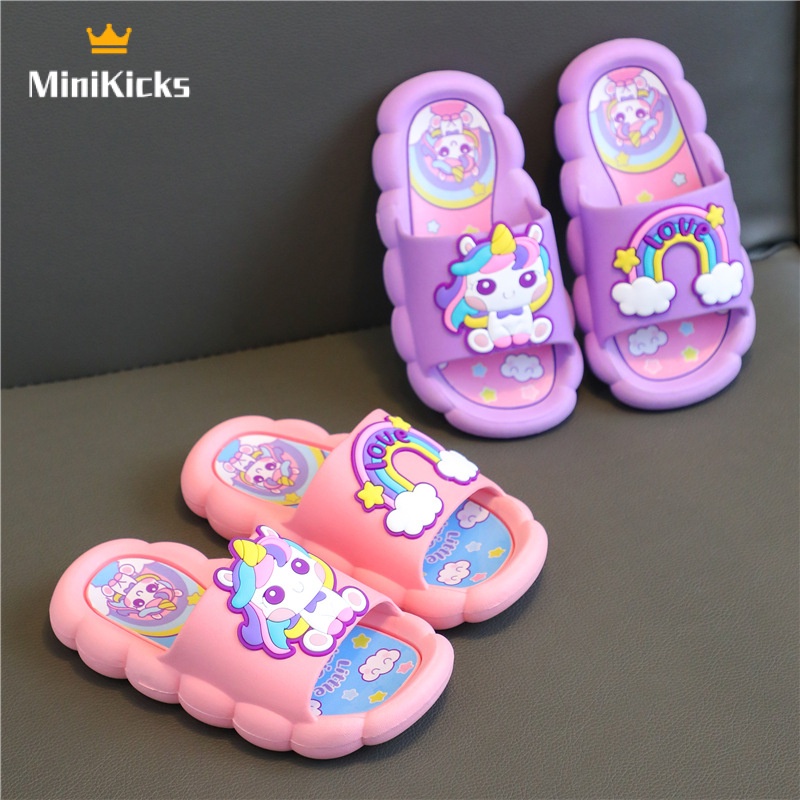 MiniKicks dép bé gái dép cho  bé gái Mềm mại và thoải mái xuất hiện thời trang 2023 NEW STYLE RTX23936NU 38Z230923