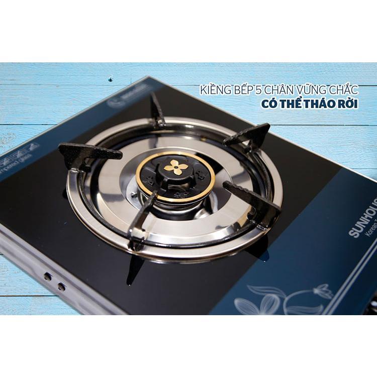 Bếp Gas Dương Đơn Mặt Kính Sunhouse SHB212KT - Hàng chính hãng
