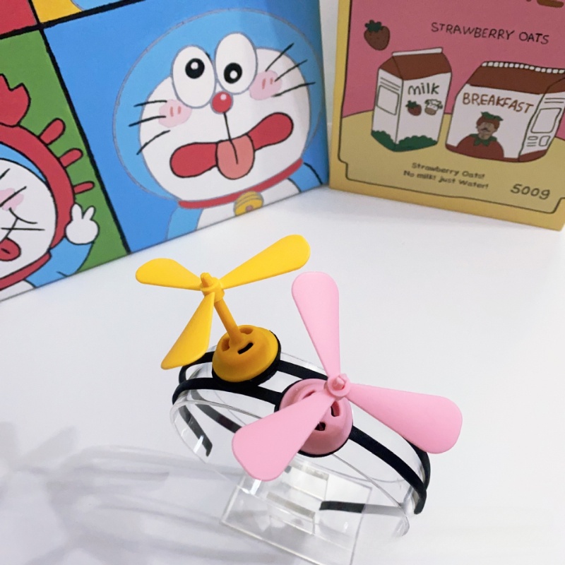 Doraemon Băng Đô Cài Tóc Hình Chuồn Chuồn Bằng Tre Cho Bé